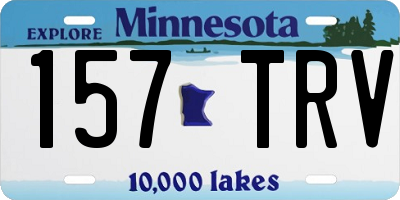 MN license plate 157TRV