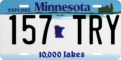 MN license plate 157TRY