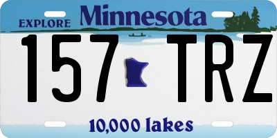 MN license plate 157TRZ