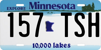 MN license plate 157TSH