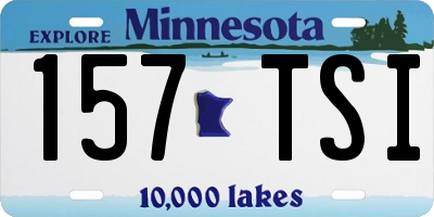 MN license plate 157TSI