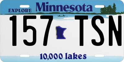 MN license plate 157TSN