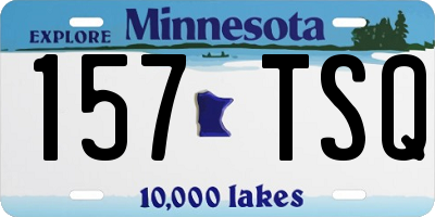 MN license plate 157TSQ