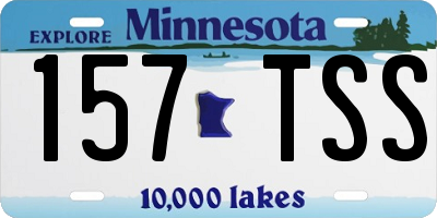MN license plate 157TSS