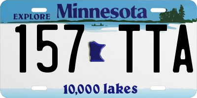 MN license plate 157TTA