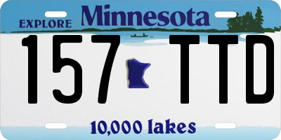 MN license plate 157TTD