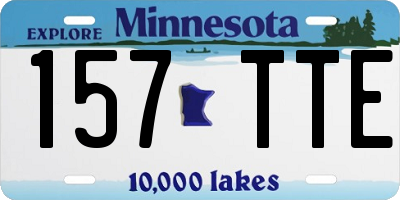 MN license plate 157TTE
