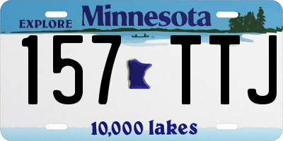 MN license plate 157TTJ