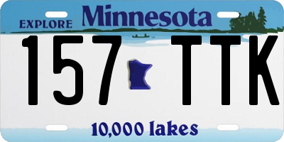 MN license plate 157TTK