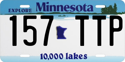 MN license plate 157TTP