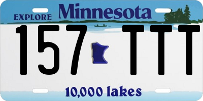 MN license plate 157TTT