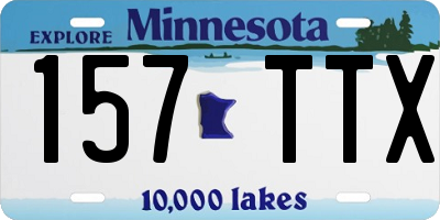MN license plate 157TTX