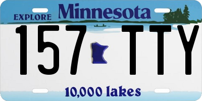 MN license plate 157TTY