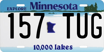 MN license plate 157TUG