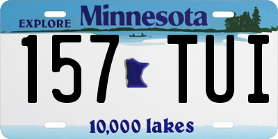 MN license plate 157TUI