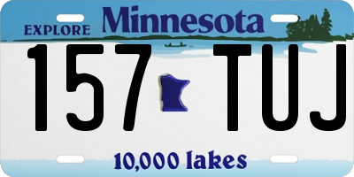 MN license plate 157TUJ