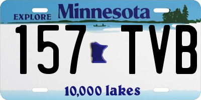MN license plate 157TVB