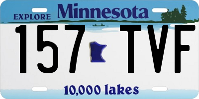 MN license plate 157TVF