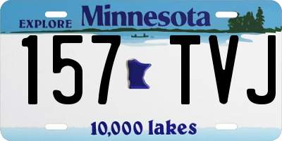 MN license plate 157TVJ