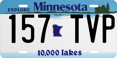 MN license plate 157TVP
