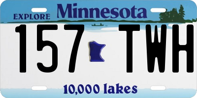 MN license plate 157TWH