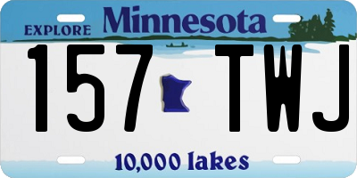 MN license plate 157TWJ