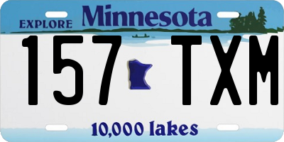 MN license plate 157TXM