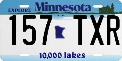 MN license plate 157TXR