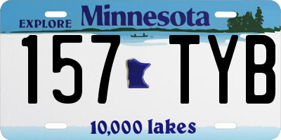 MN license plate 157TYB