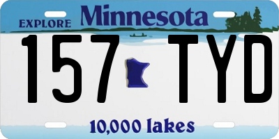 MN license plate 157TYD