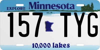 MN license plate 157TYG