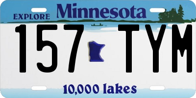MN license plate 157TYM
