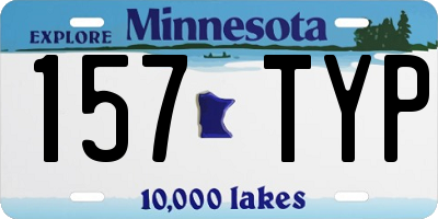 MN license plate 157TYP