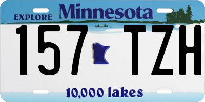 MN license plate 157TZH