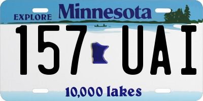 MN license plate 157UAI