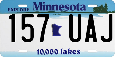 MN license plate 157UAJ