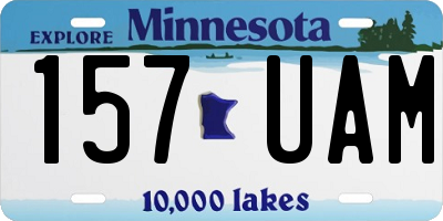 MN license plate 157UAM
