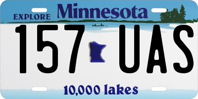 MN license plate 157UAS