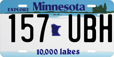 MN license plate 157UBH
