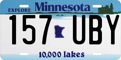 MN license plate 157UBY