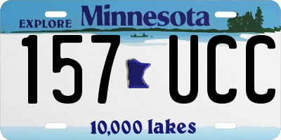 MN license plate 157UCC