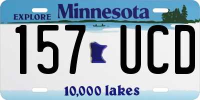 MN license plate 157UCD