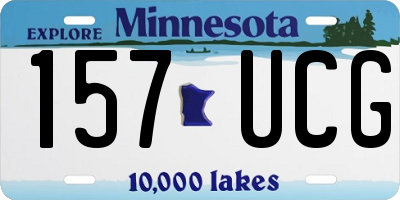 MN license plate 157UCG