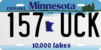 MN license plate 157UCK