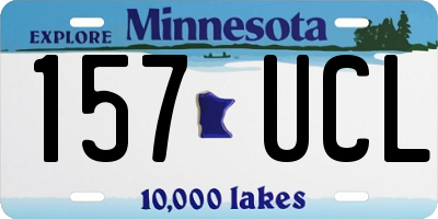 MN license plate 157UCL