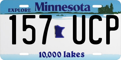 MN license plate 157UCP
