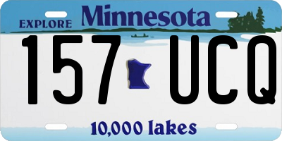 MN license plate 157UCQ