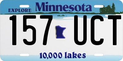 MN license plate 157UCT