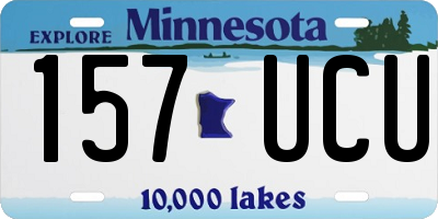 MN license plate 157UCU