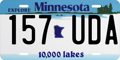 MN license plate 157UDA